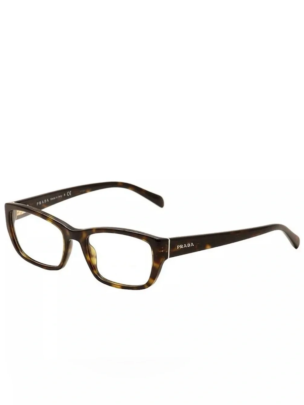 EUC-Prada Tortoise 52MM Eyeglass Frames-Made in Italy